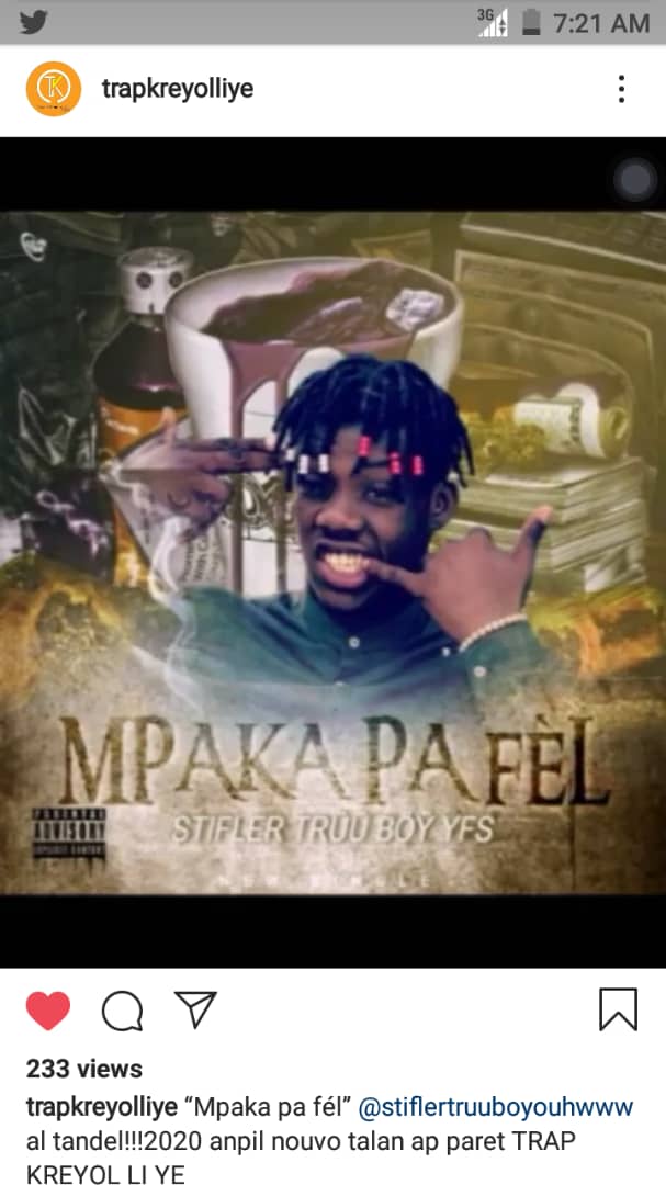 Peut-etre l'image de : Mpaka pa fèl - Stifler Truu Boy